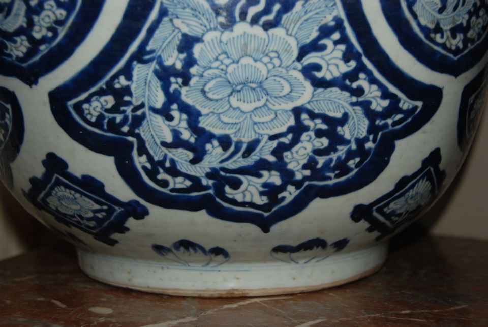 ODA21 Very large blue and white Chinese bowl/jar - image 3