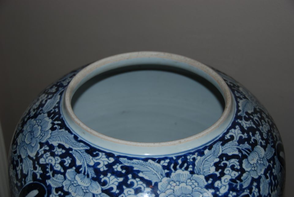 ODA21 Very large blue and white Chinese bowl/jar - image 4