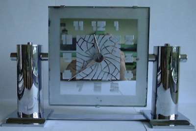 M75 Chrome Electric Mantle Clock - afbeelding 2
