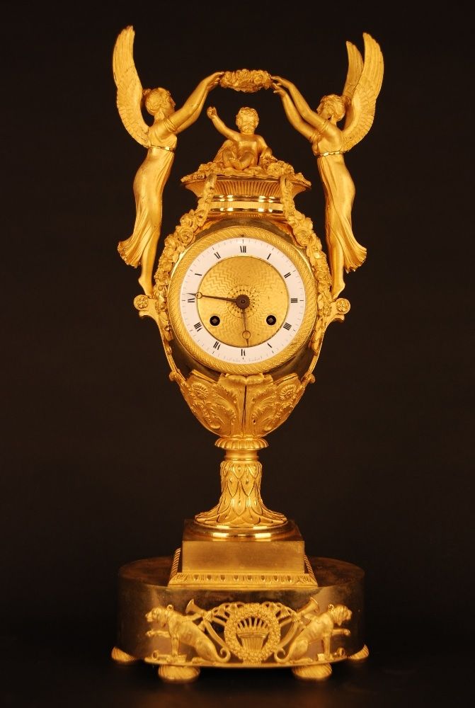 M60 Vuurverguld bronzen vaaspendule - afbeelding 2
