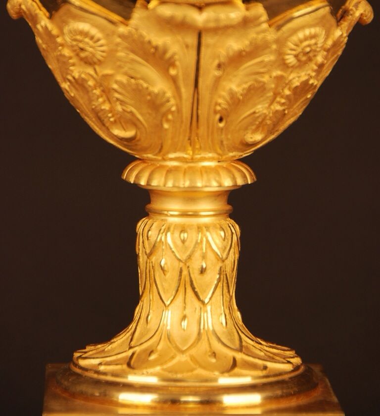 M60 Vuurverguld bronzen vaaspendule - afbeelding 4