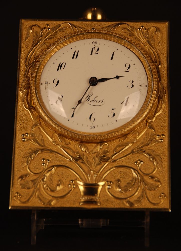C18 carriage clock Robert ( seller - on dial)/L(ouis) Leroy et Cie - image 2