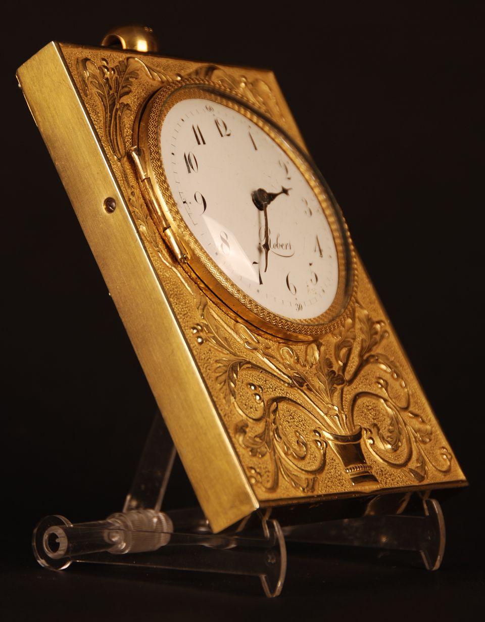 C18 carriage clock Robert ( seller - on dial)/L(ouis) Leroy et Cie - image 3