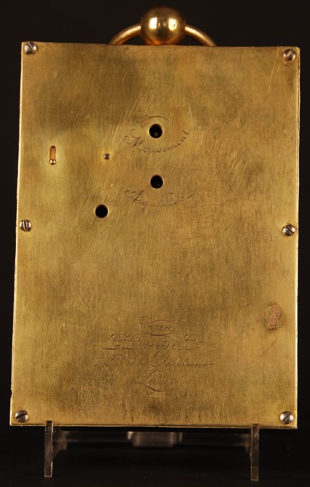 C18 carriage clock Robert ( seller - on dial)/L(ouis) Leroy et Cie - image 5