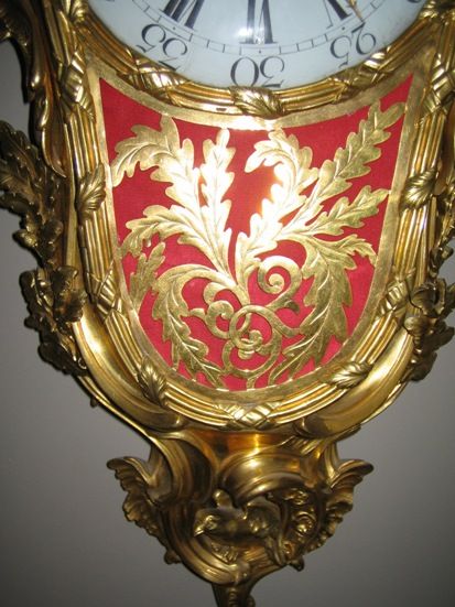 W01 Gilt Transitional Louis XV/XVI Cartel clock - image 5