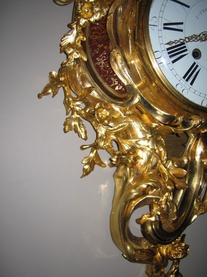 W22 Transitional Louis Quinze/Seize Cartel clock, in superb original condition and perfect gilding - image 7
