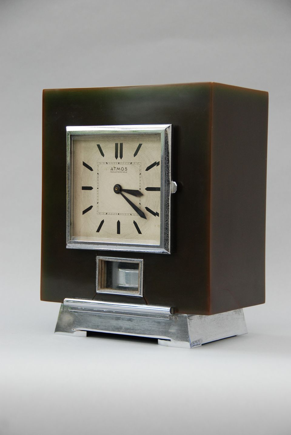 M198 Atmos in donkergroene kast, J.L.Reutter nummer 5013 - afbeelding 2