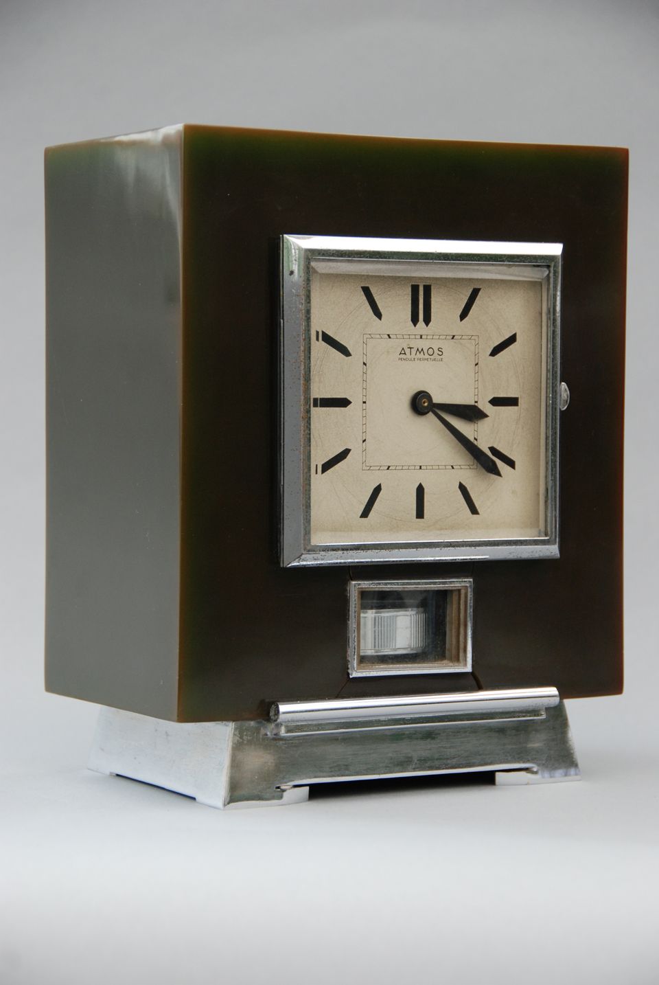 M198 Atmos in donkergroene kast, J.L.Reutter nummer 5013 - afbeelding 3