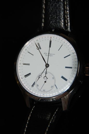 WAT08 New stainless steel Wristwatch with stopwatch, antique clockwork - image 2