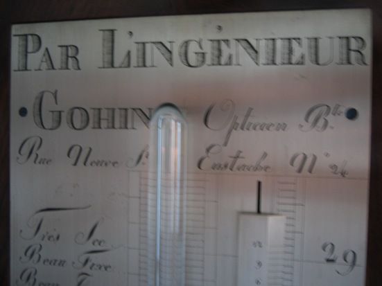 BA01 Franse Barometer par l'ingenieur Gohin - Paris - afbeelding 5