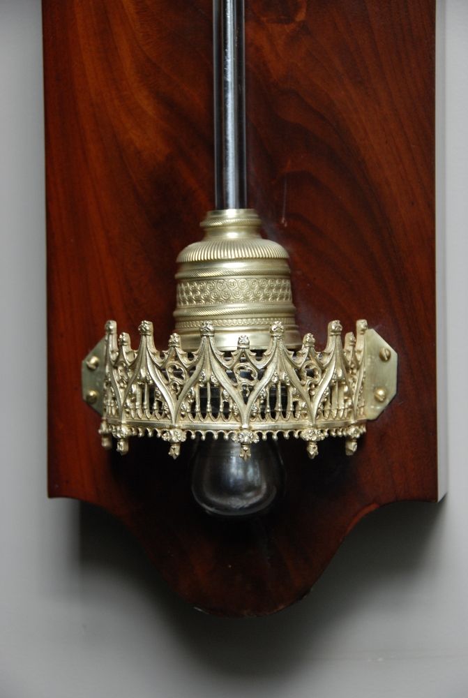 BA06 Franse Barometer/ Thermometer gesigneerd Charles Frecót - Rue de la harpe no 93 - afbeelding 5