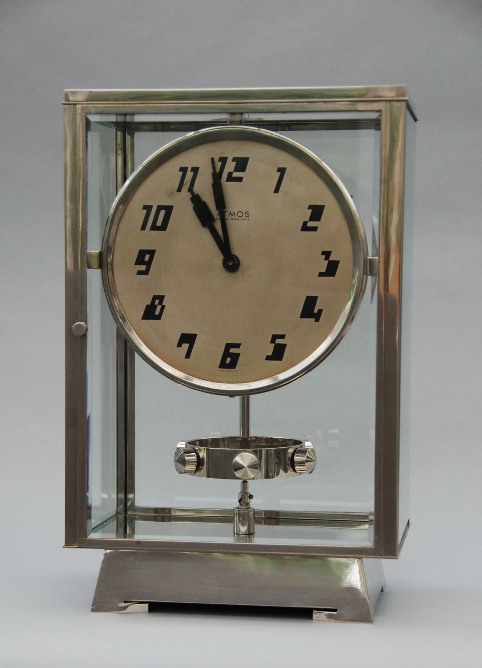 M199 Tall Atmos, nikkel, Art Deco design, J.L. Reutter nr. 1902 - image 2