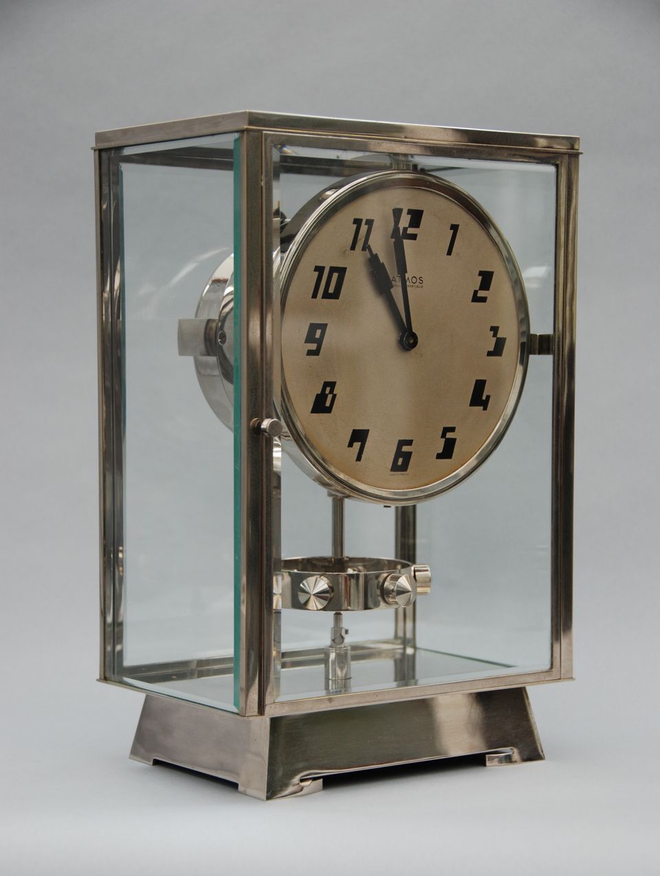 M199 Tall Atmos, nikkel, Art Deco design, J.L. Reutter nr. 1902 - image 4