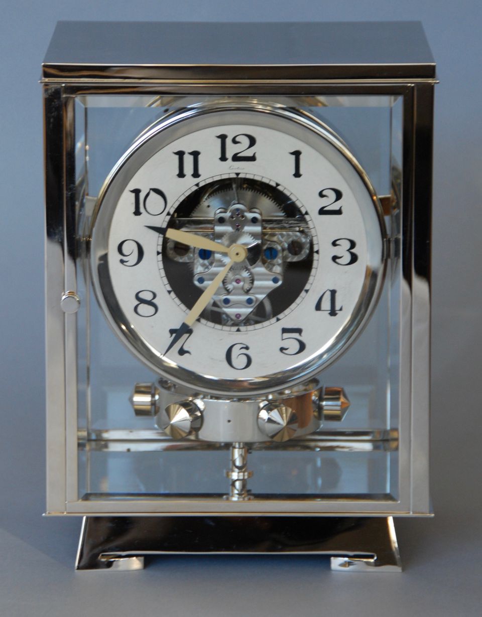 M203 Nikkel art deco JL Reutter vier glazen Atmos klok - afbeelding 2