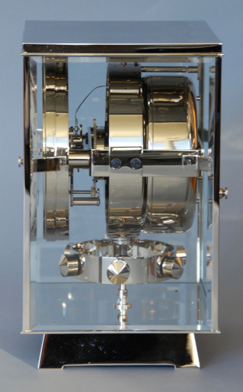 M203 Nikkel art deco JL Reutter vier glazen Atmos klok - afbeelding 4