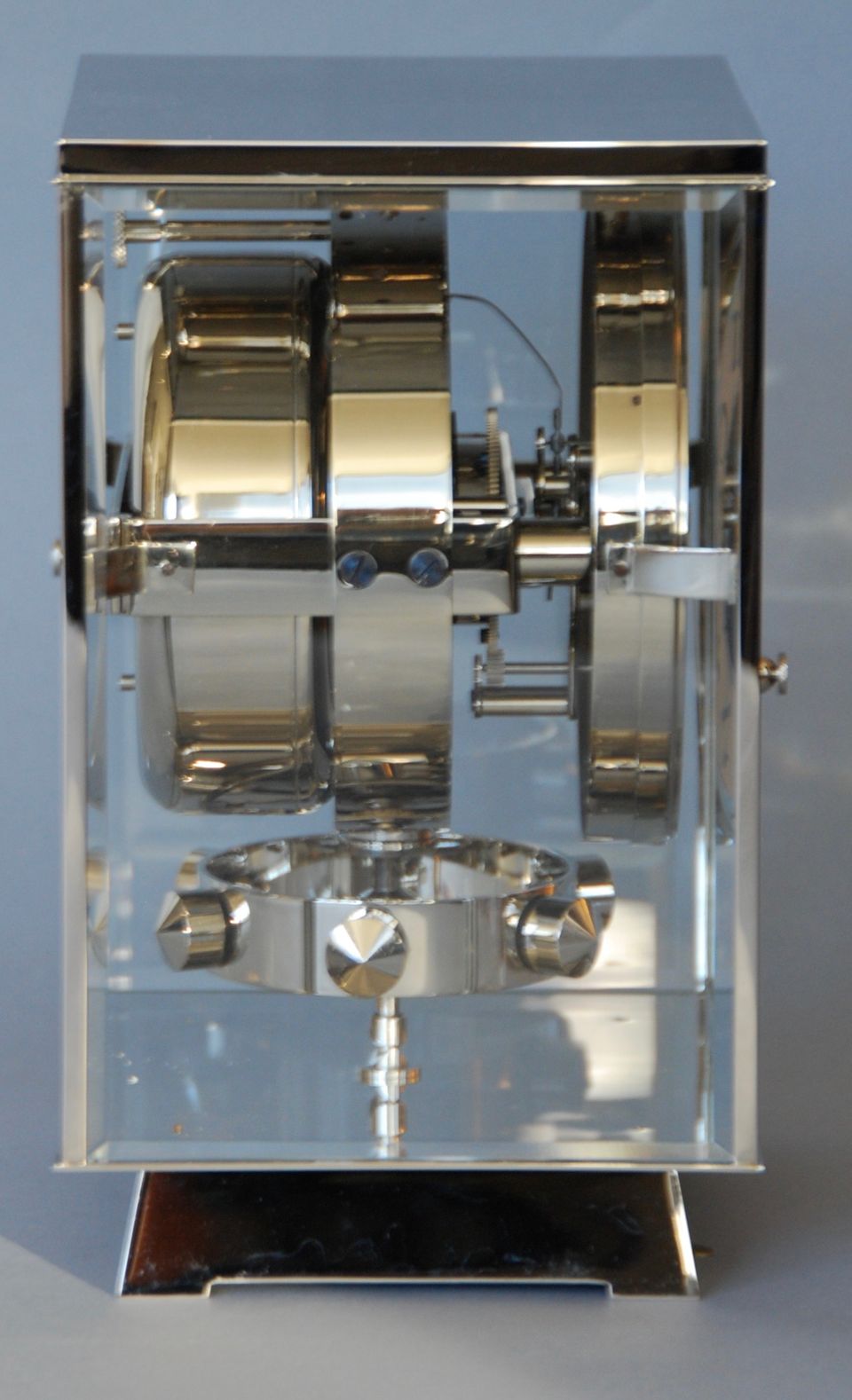 M203 Nikkel art deco JL Reutter vier glazen Atmos klok - afbeelding 8