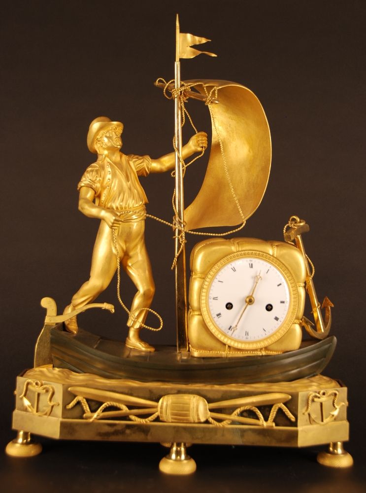 M16 Rare Directoire genre matelot mantel clock - image 2