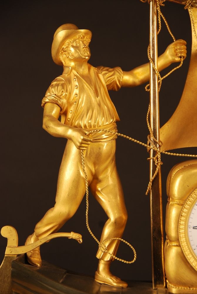 M16 Rare Directoire genre matelot mantel clock - image 3
