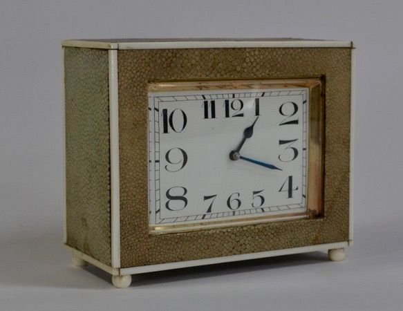 C23 IMPORTANT CLEMENT ROUSSEAU SHAGREEN CLOCK - image 2