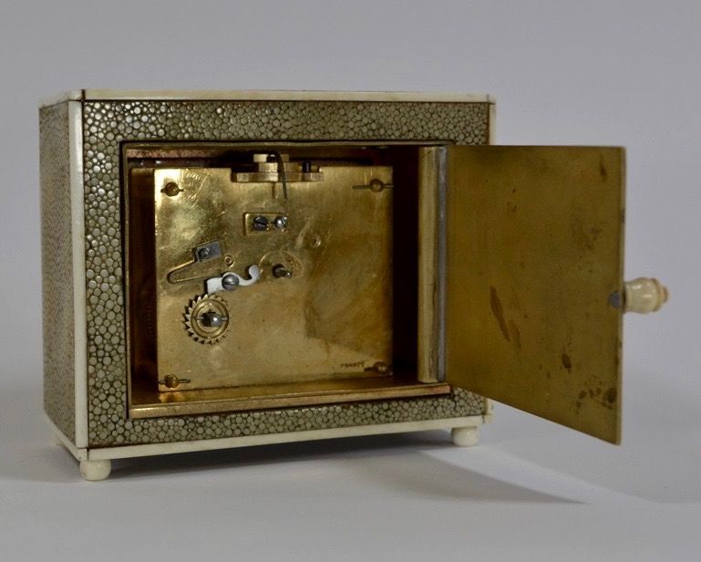 C23 IMPORTANT CLEMENT ROUSSEAU SHAGREEN CLOCK - image 6