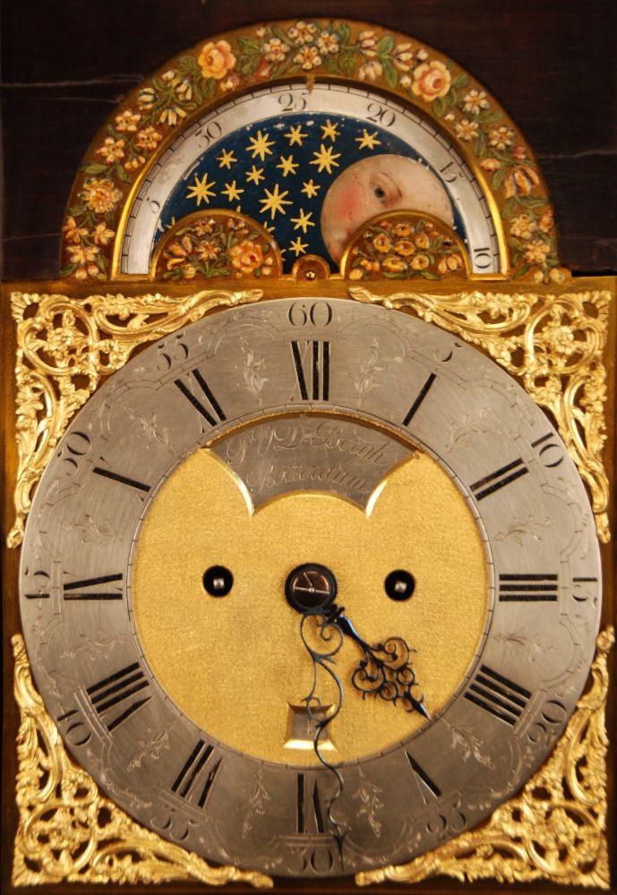 br06 Dutch table clock with date and moon phase indication - image 5