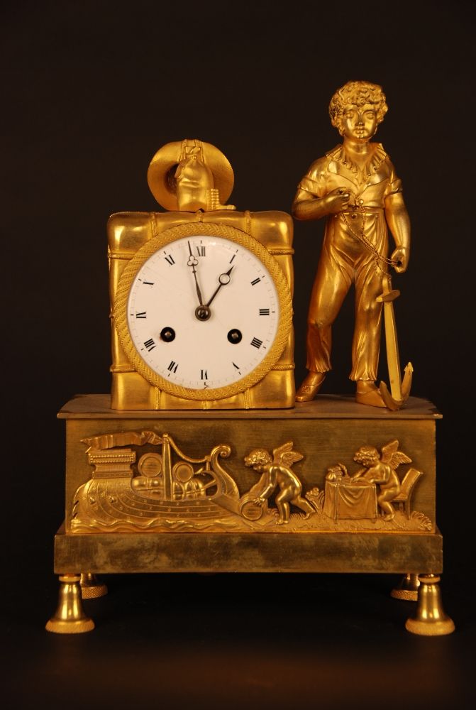 m46 Nice French empire mantle clock - image 2