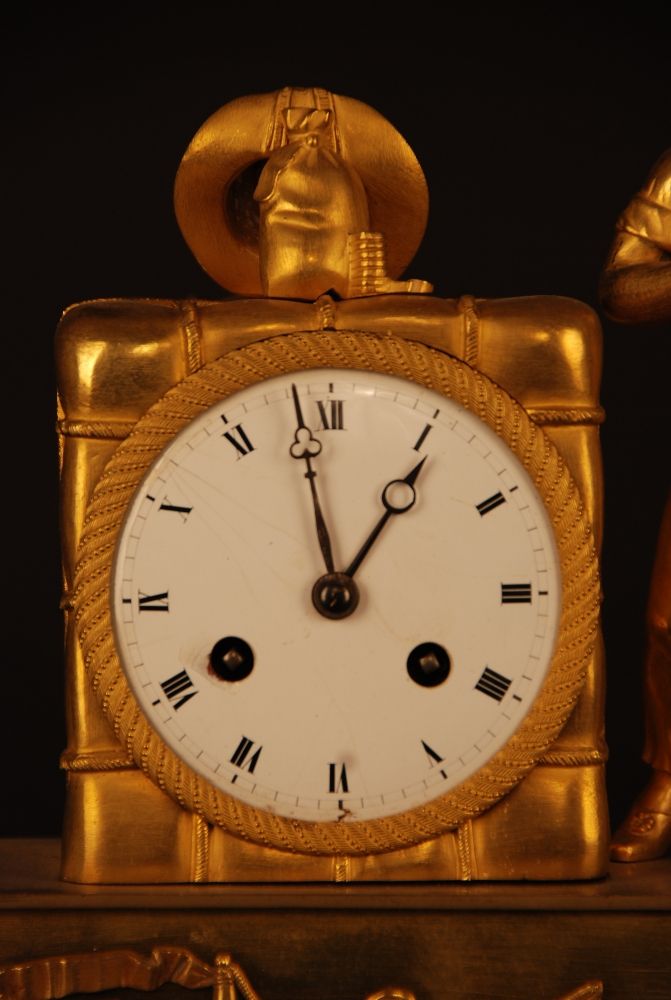 m46 Nice French empire mantle clock - image 7