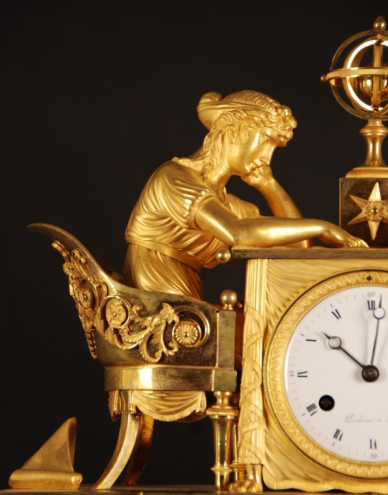 M63 French mantle clock ‘La leçon d’Astronomie’ - image 4