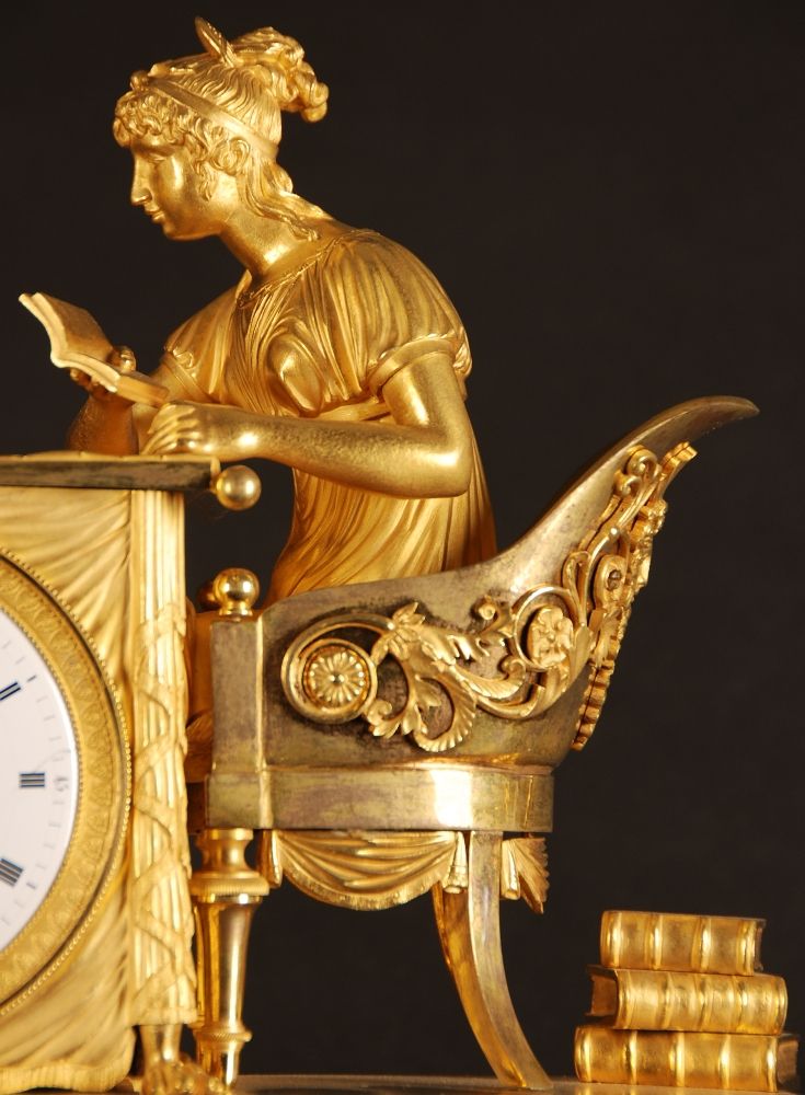 M63 French mantle clock ‘La leçon d’Astronomie’ - image 5