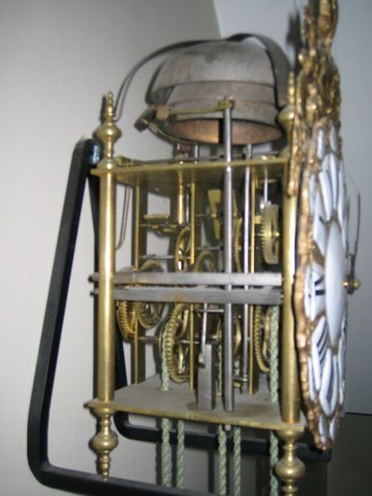 LA02 French 3 Bell Quarter striking lantern clock - image 3