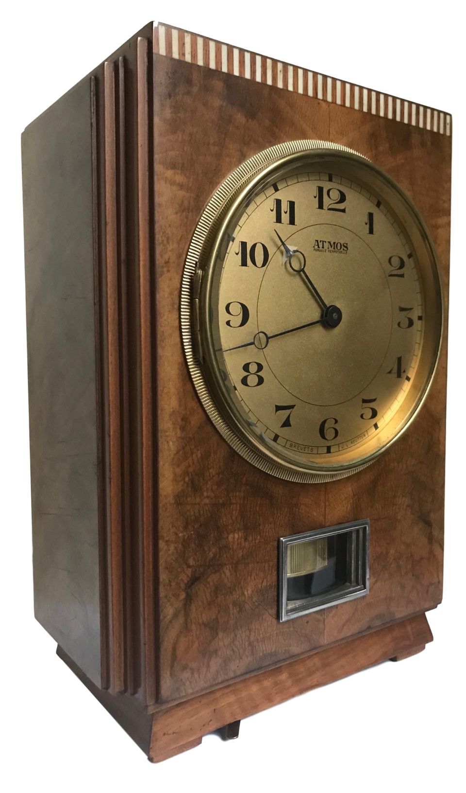 M238 Wooden Atmos clock, walnut veneers, J.L. Reutter, model LG I, No 602 - image 3