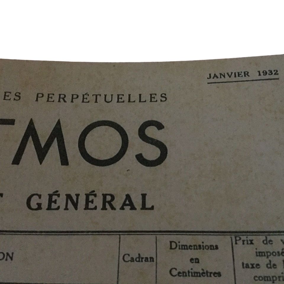 Herdruk Reutter Atmos pendule brochure met toevoegingen - afbeelding 8