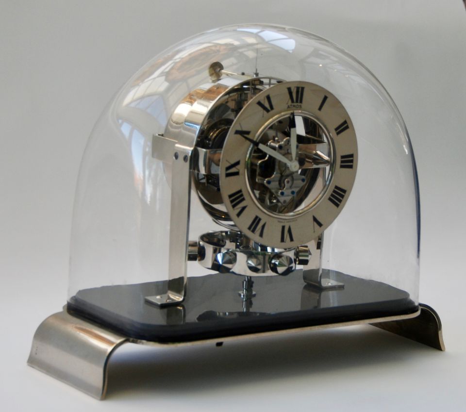 M229 Atmos clock PO1, skeleton dial and glass dome, Reutter nr. 3200, France ca. 1930. - image 7