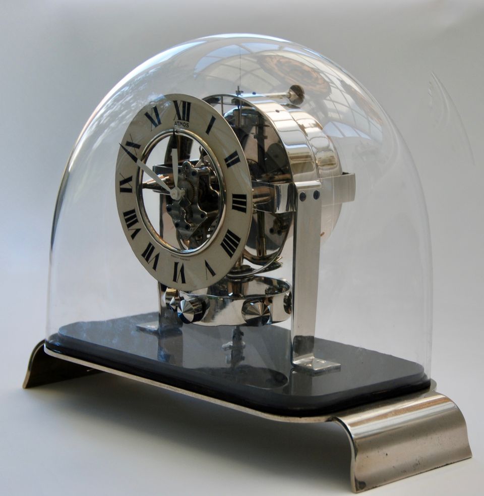 M229 Atmos clock PO1, skeleton dial and glass dome, Reutter nr. 3200, France ca. 1930. - image 8