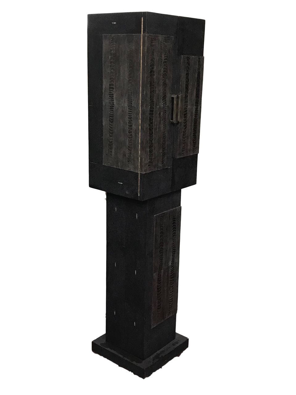 F07 R&Y Augousti Shagreen and Ostrich leather covered cabinet - image 5