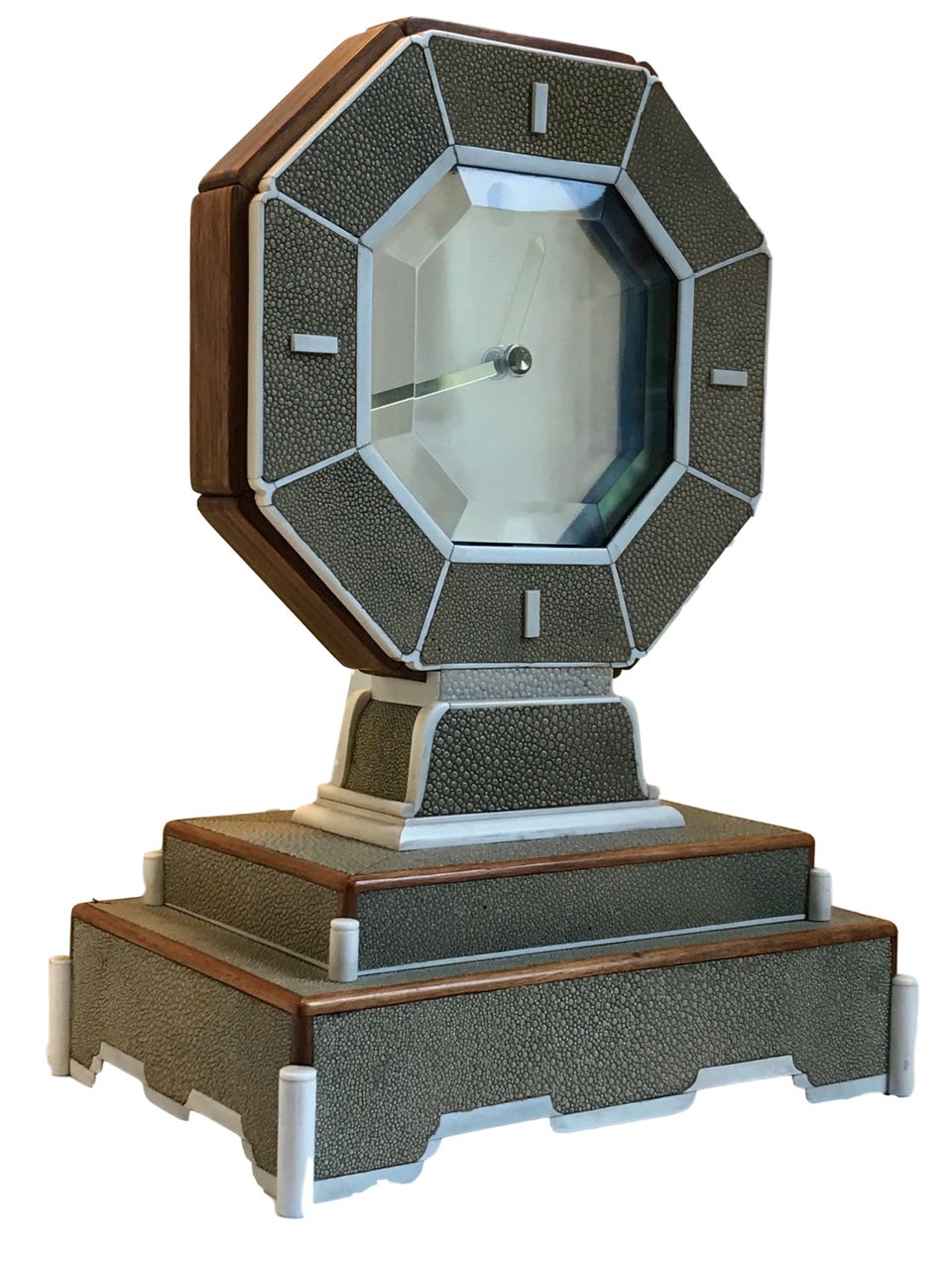 m255 Mystery clock with shagreen and bone - image 2