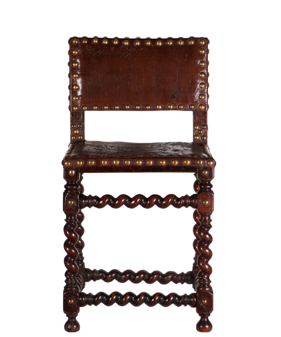 Een Paar Louis XIII Stoelen - afbeelding 7