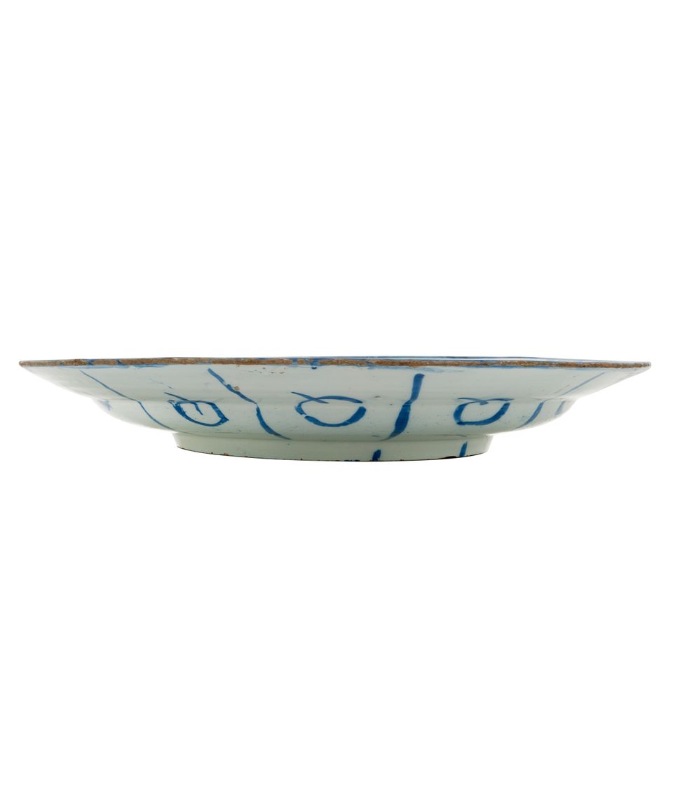 A Blue and White ‘Chinoiserie’ Dutch Delft Large so Called ‘Cardinal’ Charger - image 3