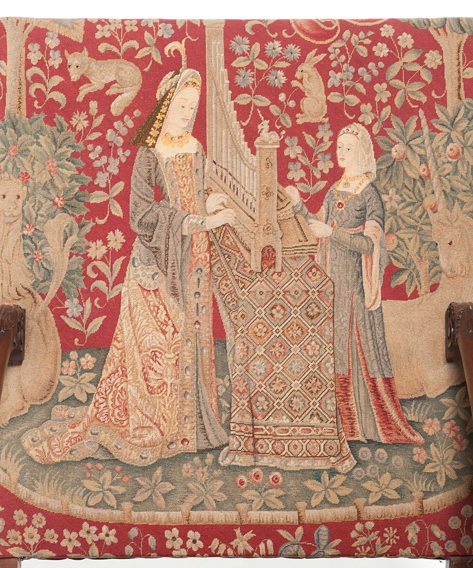 A Good Tapestry Upholstered Walnut Louis XIV Arm Chair - image 5
