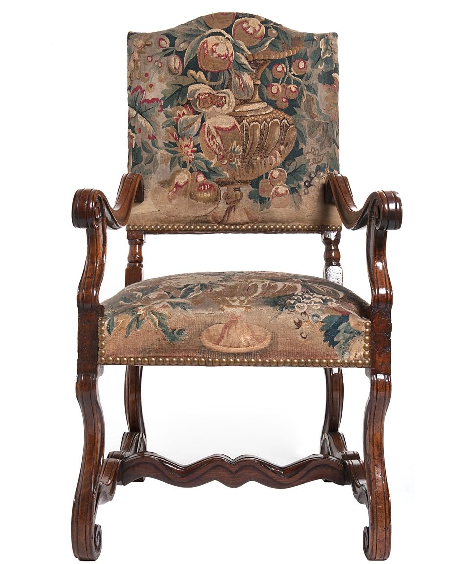 A Good Pair of Gobelin Upholstered Walnut Louis XIV Arm Chairs - image 5