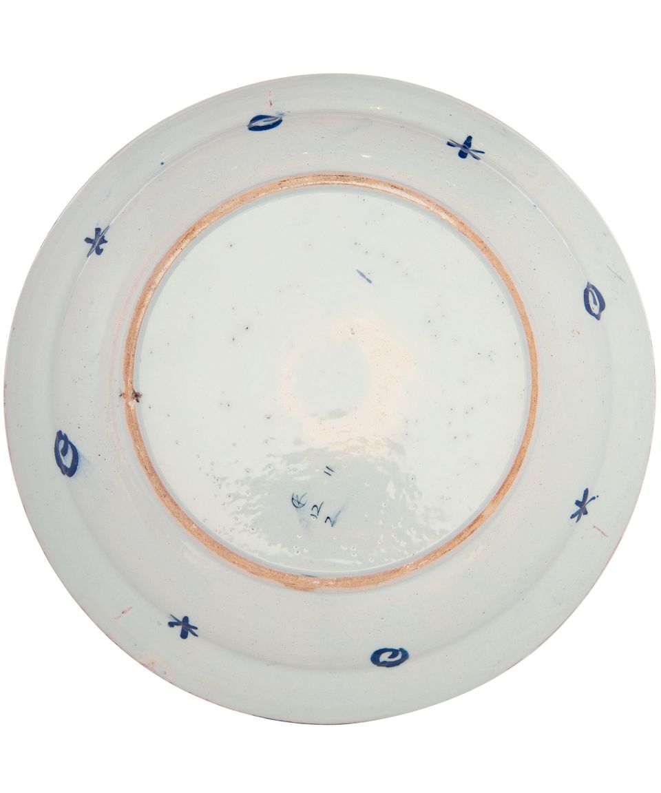 Een Paar Blauw Witte Delfts Aardewerk Schotels met 'Wanli' Decor - afbeelding 4