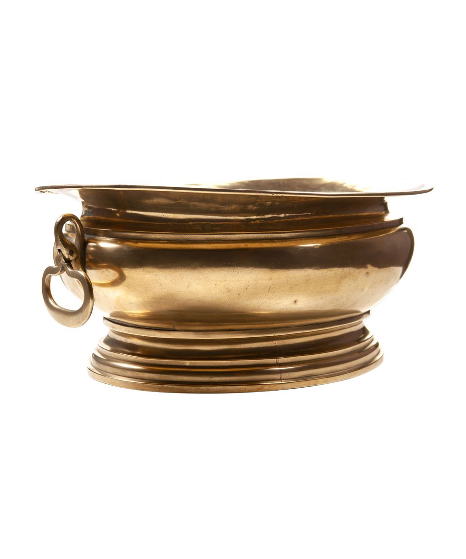 A Large Baroque Brass Wine Cistern with Handles - image 3