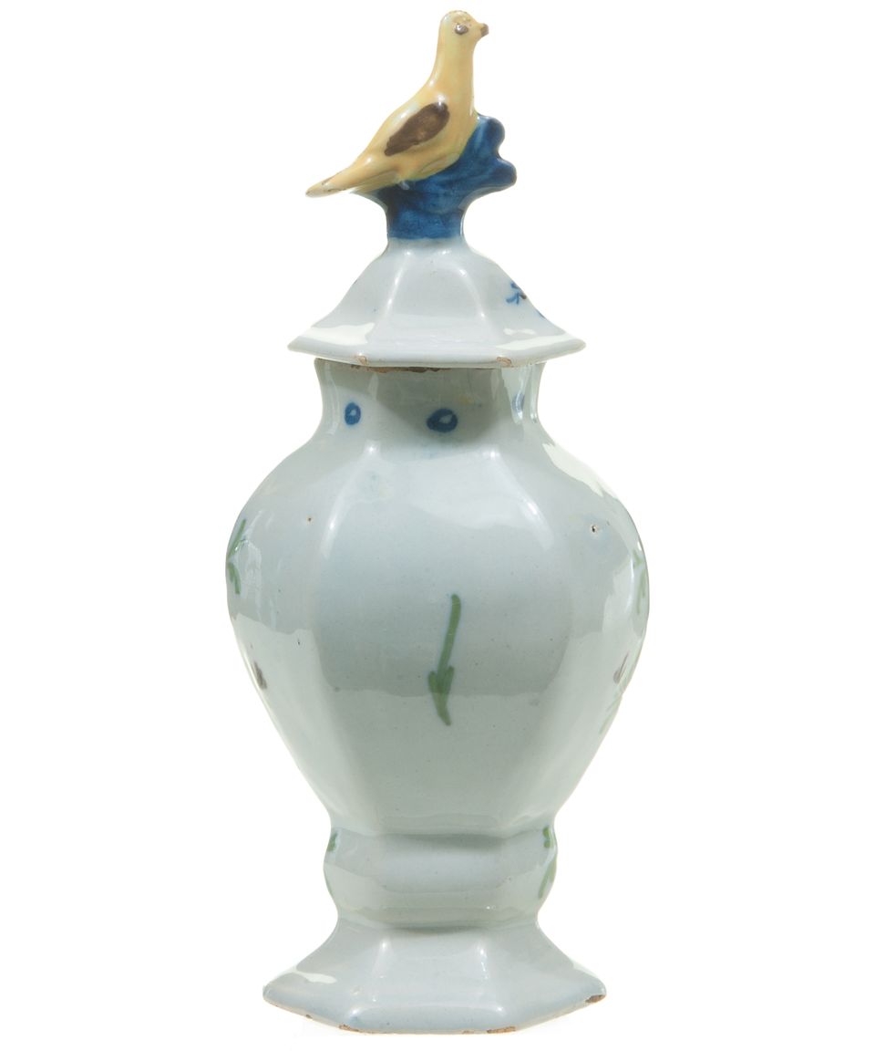 5-Piece Polychrome Small Dutch Delft Garniture - image 2
