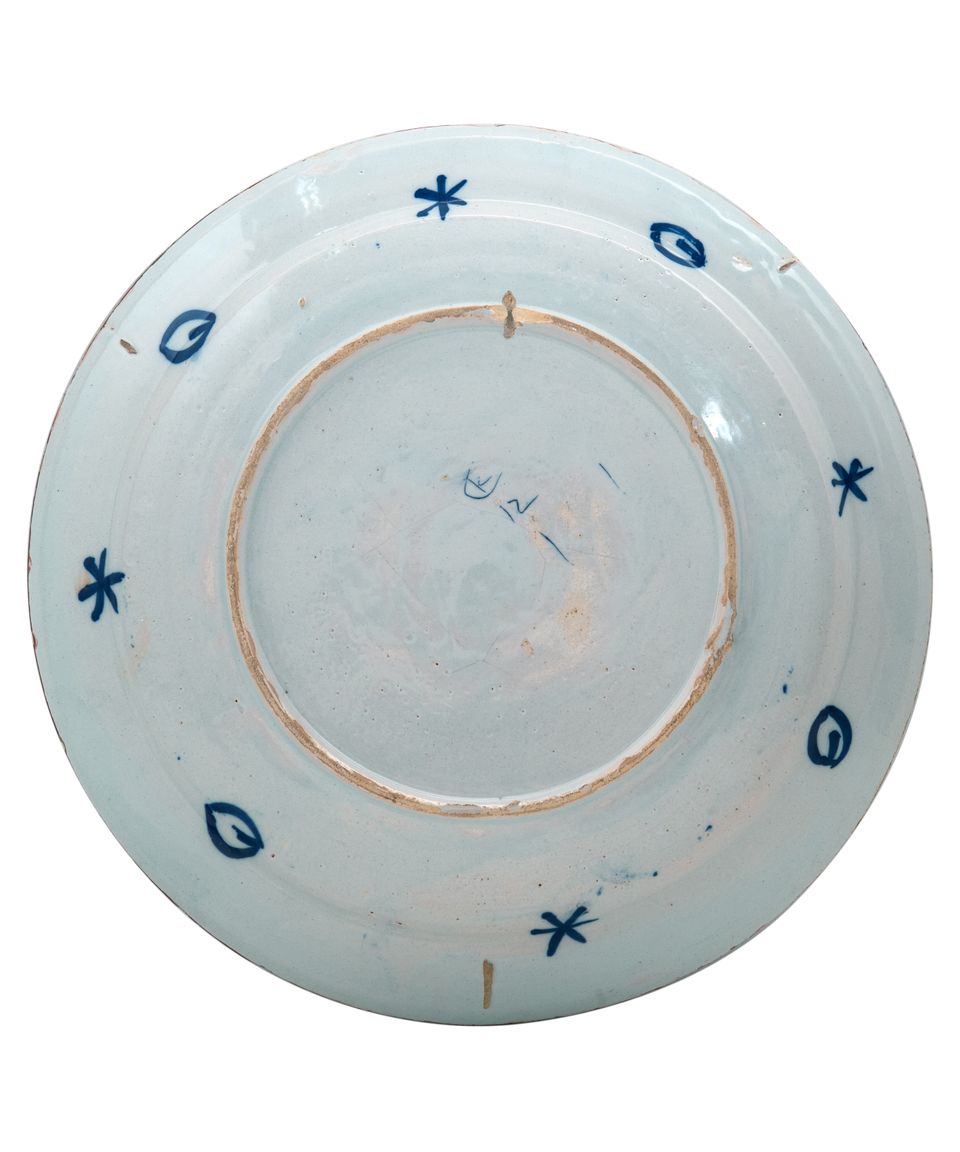 A Blue and White Delft Earthenware ‘Kraak’-Style Charger - image 2